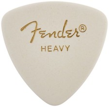 Selecciones de guitarra clásica de celuloide Fender 346 - BLANCA - PESADA - Paquete de 12 (1 docena)