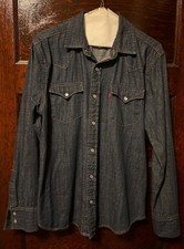 Levi's Denim Pearl Snap Button up Mens