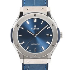 HUBLOT Classic Fusion Titanium Blue 511.NX.7170.LR Watches / blue Mechanical...