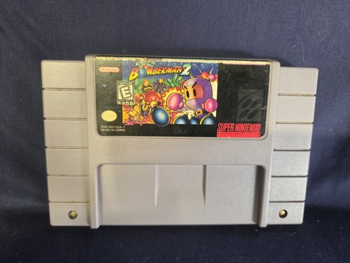Super Bomberman 2 (Super Nintendo SNES) Tested - Authentic