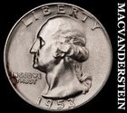 1953-S Washington Quarter- Silver Choice Gem Brilliant Uncirculated  #i4140