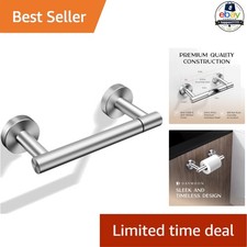 Toilet Paper Holder Brushed Nickel Stainless Steel Wall Mount Pivoting Roll