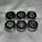 Lot of 18 Roosevelt Dimes 90% Silver 1964 and Earlier AU in Coin Capsules