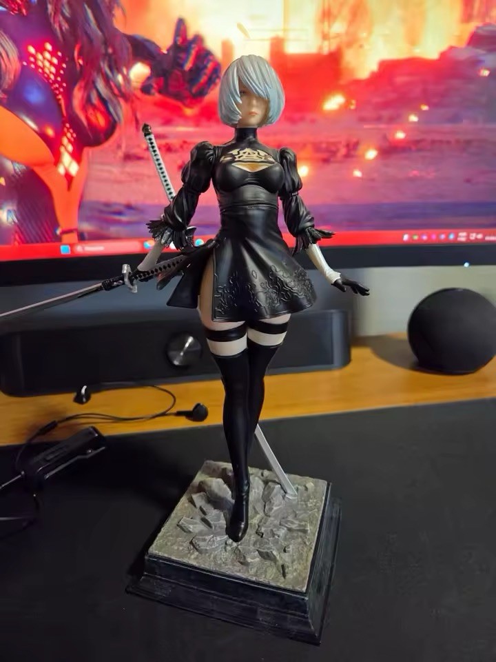 Figura NieR Automata 2B 27cm Anime Gaming Coleccionista Modelo Estatua