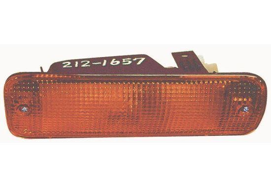 ABAKUS Front Left Turn Signal Lamp With Bulb Yellow 212-1657L-A for Toyota