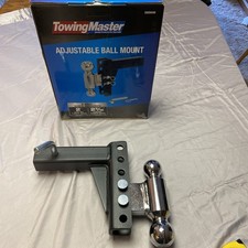 Trailer Adjustable Dual Ball Hitch 2" 2-1/2" 8" Drop or Rise brand new inbox