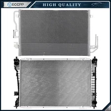 Aluminum Radiator & Condenser Cooling Kit For 08 Ford Escape Mazda Tribute
