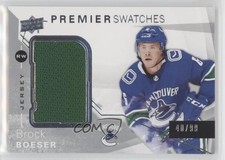 2018-19 Upper Deck Premier Premier Swatches 40/99 Brock Boeser #PS-BO s3g