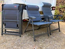 Crespo AP/237-ADCS/86 reclining chair. Grey-Barely used. Camping, caravanning.