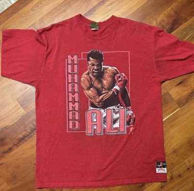Nutmeg Mills Muhammad Ali Red Boxing T-Shirt XL Made in USA Fan Apparel