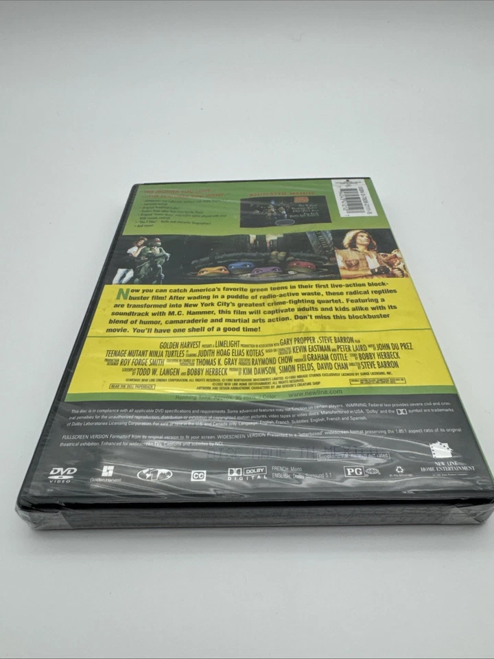TEENAGE MUTANT NINJA TURTLES THE ORIGINAL 1990 MOVIE New Sealed DVD TMNT - Image 3 of 4