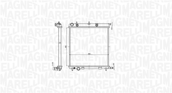 MotorkÜHler WasserkÜHler FÜR MERCEDES-BENZ - Magneti Marelli 350213819000-image