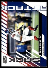 Brian Burns 2025 Score #13 Giants Insert ? Parallel ? SEE SCAN! FREE SHIPPING
