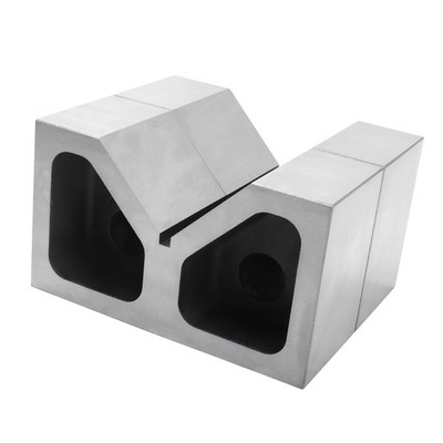 Pair of 6x3-1/2x2-3/8 Inch Cast Iron V-Blocks, Ground Precision V-Blocks