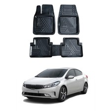 Floor Mats Fits Kia Cerato 2009-2016 I Costum Fit Waterproof Tpe