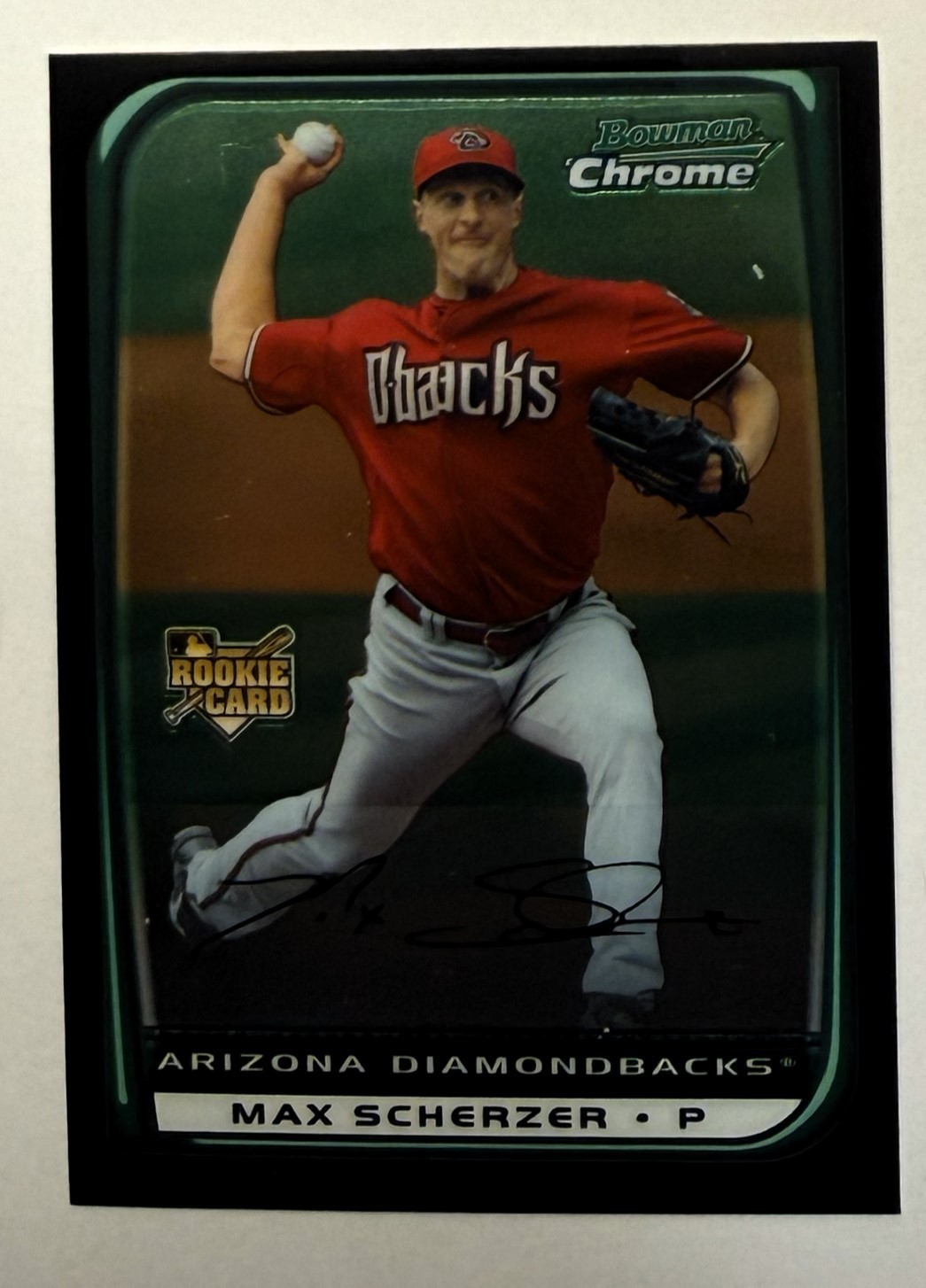 2008 Bowman Draft Picks & Prospects - Max Scherzer #BDP33 Chrome (RC)