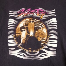 ZZ Top Murina Mean Rhythm Global Tour 1997 T Shirt Mens L USA Made Vintage