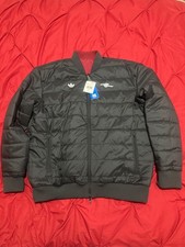 Adidas Arsenal FC Terrace Icons Reversible Puffer Bomber Jacket, Size XL JM9404