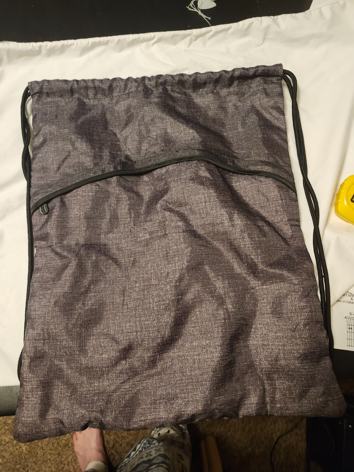 thirty one back pack draw string black - image 1