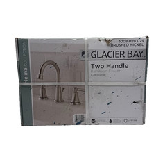 Glacier Bay 2-Handle High-Arc Bathroom Faucet Brushed Nickel 8 Widespread