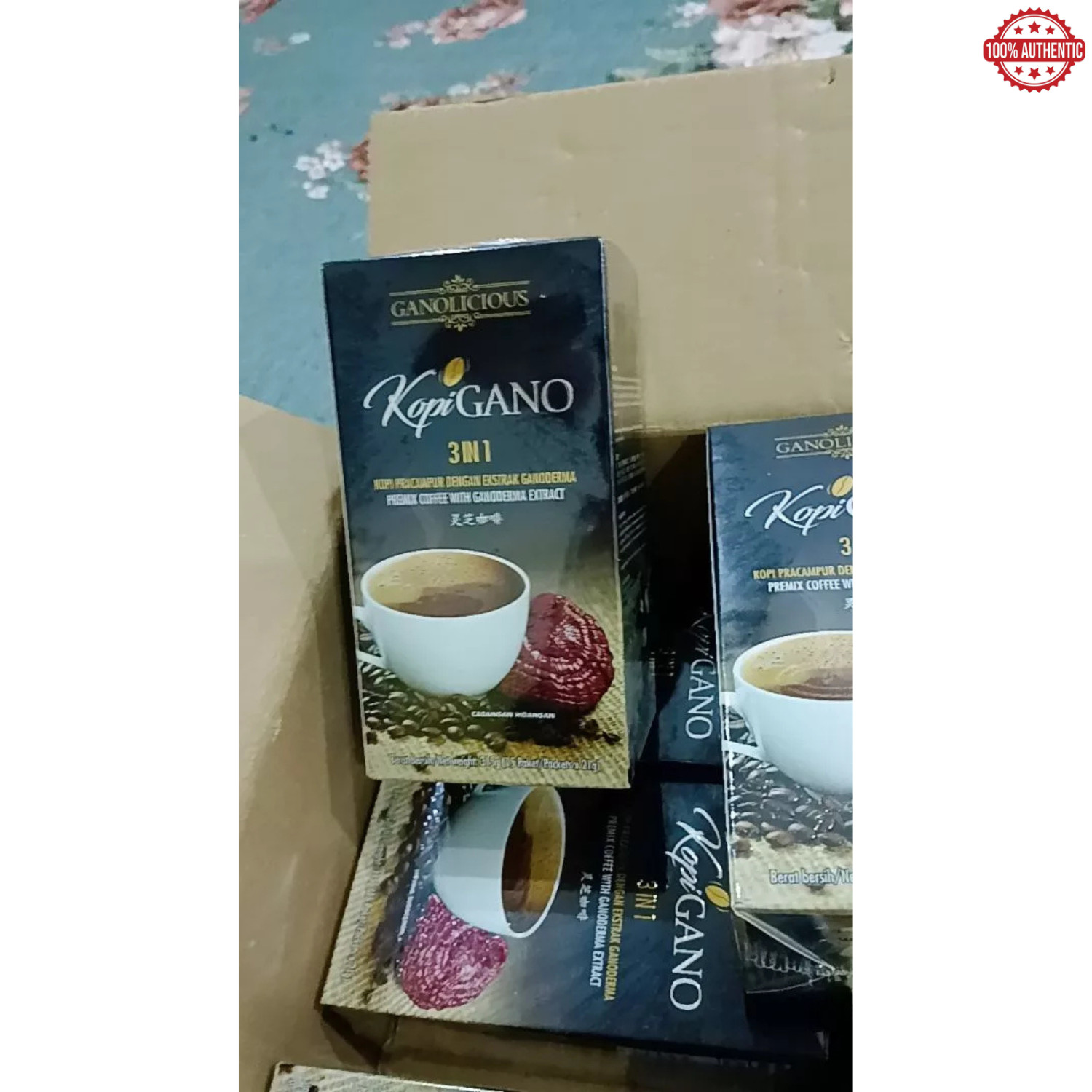 10 X Gano Excel Cafe Ganolicious 3 in 1 Original Coffee Ganoderma Reishi