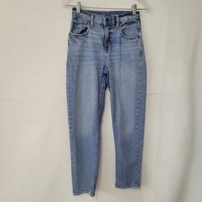 Gap Relaxed Taper Jeans Kids Size 14 Blue Medium Wash High Rise Denim 733592