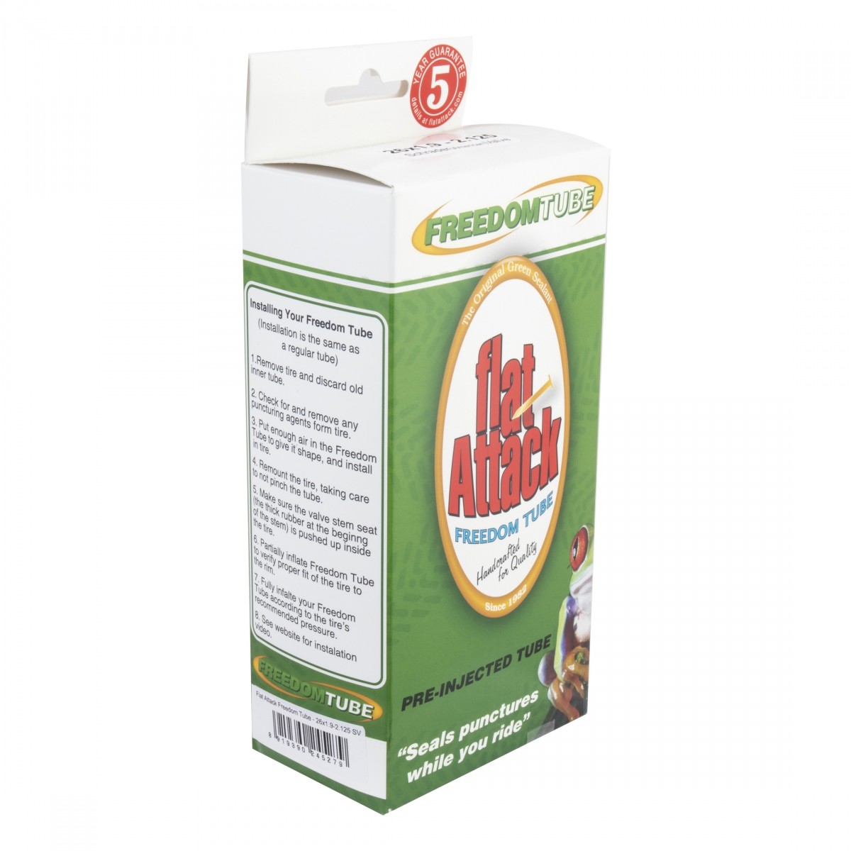 26'' Flat Attack Freedom Tube with Built-In Sealant - Puncture Protection