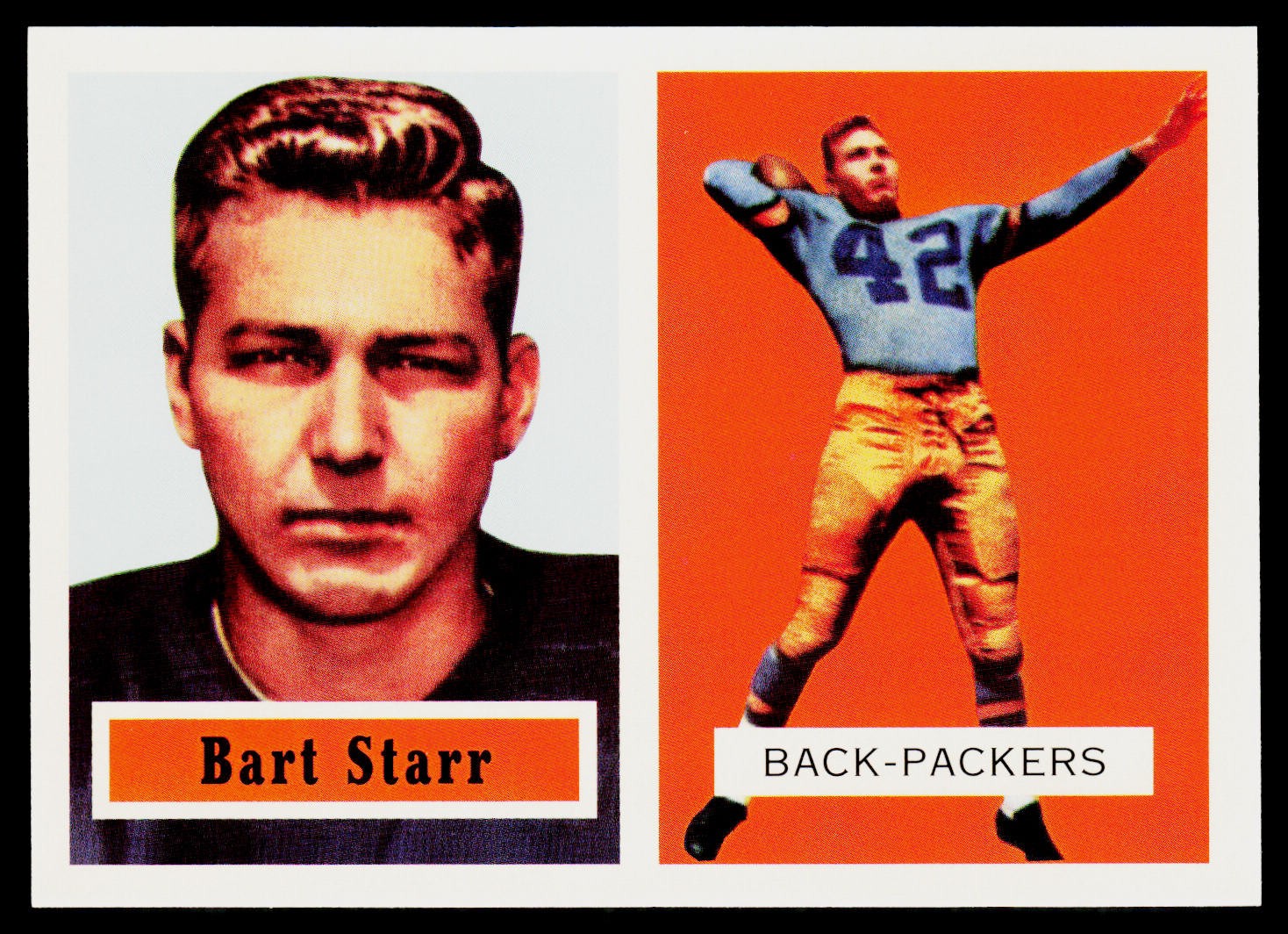 Bart Starr, 1994 Topps Archives 1957, #119, Green Bay Packers, RC
