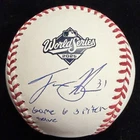 Tyler Glasnow Game 6 3 Pitch Save Signed 2025 World Series Logo Baseball MLB Hol