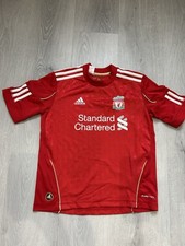 Liverpool FC 2010-11 2011-12 Adidas Home Kit Shirt And Shorts Size 9-10 Yrs