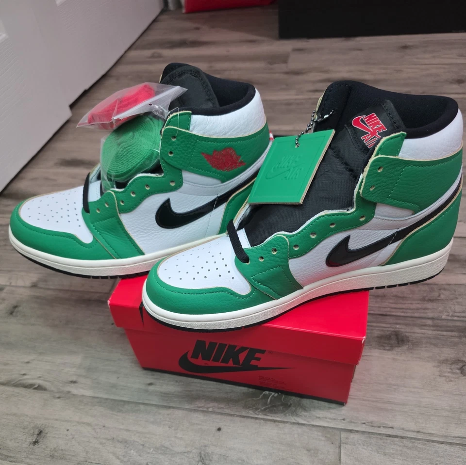 Talla 8.5 - Air Jordan 1 Retro OG High Lucky Green W Foto 3 de 4