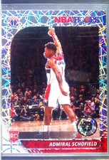 2019-20 Hoops Premium Stock Admiral Schofield Prizms Silver Laser RC #231 Wizard