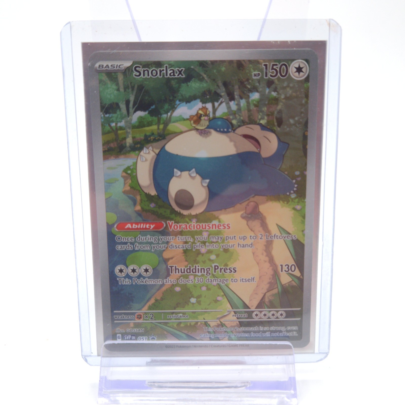 Pokemon Card TCG - Snorlax SVP 051 Scarlet & Violet 151 Black Star Promo NM
