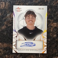 2024 Leaf Trinity Baseball Braylon Doughty Base Auto Bronze 88/99 #BA-BD1