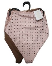   NWOT Joyspun Women's 2-Pack Thong Panties Plus Size XXXL 22 Multicolor