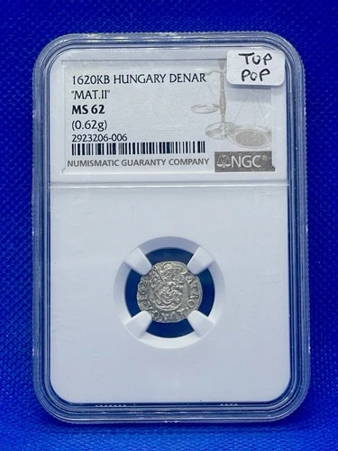 1620KB Hungary Denar “MAT.II” NGC MS62