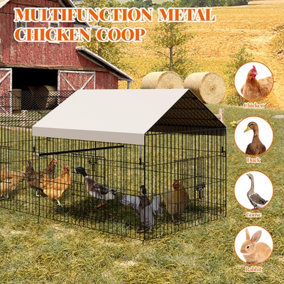 #ad Chicken cages made of metal wire chicken coop chicken house poultry house $75.99