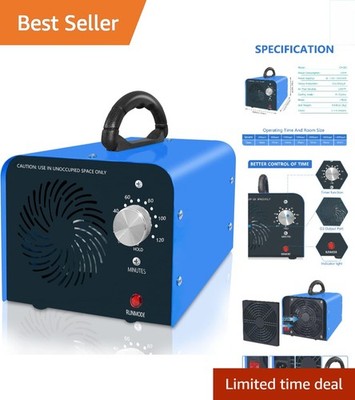 320,000mg/h Ozone Generator: Expert Odor Eliminator Air Purifier for Home & Car