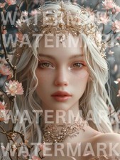Digital Image Picture Art Portrait Magical Fairy Woman Wallpaper Photo AI Art