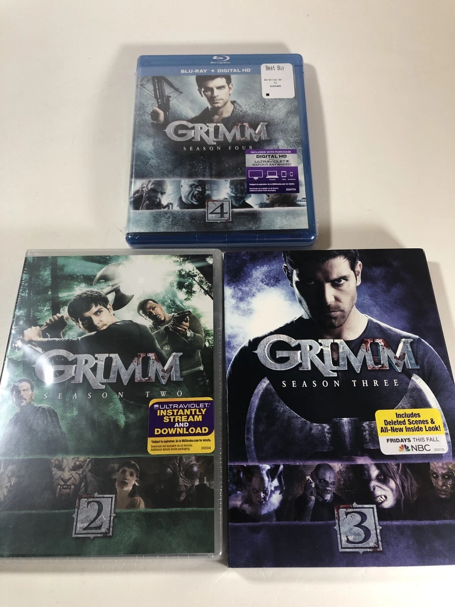GRIMM SEASONS 2-4 - NBC SERIES SEASONS 2, 3, 4 - DVD & Blu Ray.