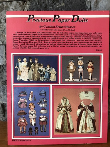 PRECIOUS PAPER DOLLS, CYNTHIA ERFURT MUSSER, PB - Imagen 2 de 2