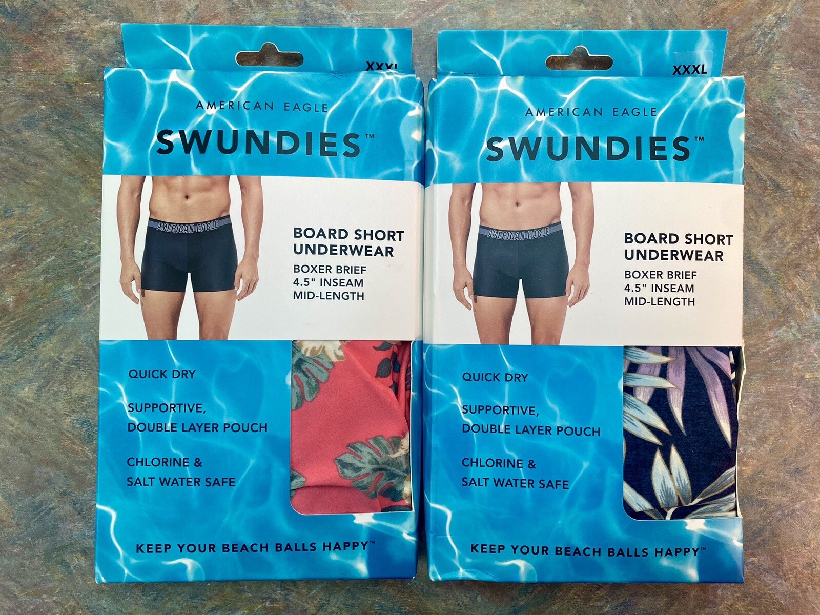 NWT American Eagle AE XXXL 3XL Swundies Swim Boxer Brief Shorts (2) eBay
