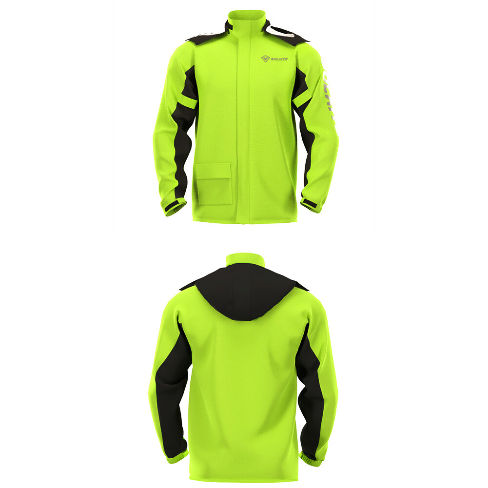 Motorcycle Rain Jacket + Rain Pants with Shoe Covers Green (XXL) OZ eBay