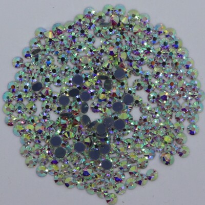 CRYSTAL AB-TSS Großhandel Hotfix Aufbügeln Strass Flatback Premium Qualität