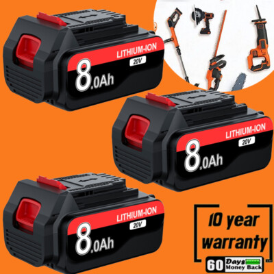 #ad 6.0Ah 20Volt For Black and Decker battery LB20 LBX20 LBXR20 LB2X4020 3.5Ah 8.0AH $27.99
