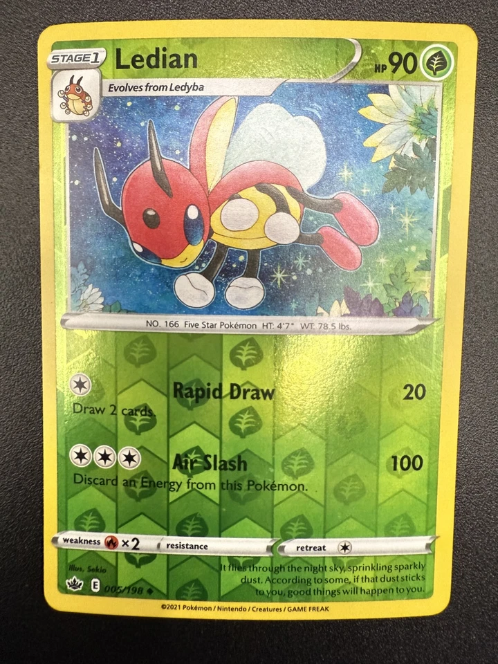 Ledian 005/198 Swsh06: Sword & Shield - Chilling Reign Reverse Holo - Image 3 of 4