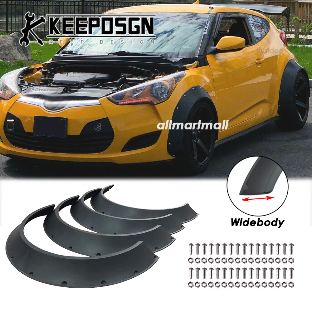 Widebody Fender Flares Extension Kit for Hyundai Veloster Wheel Arches