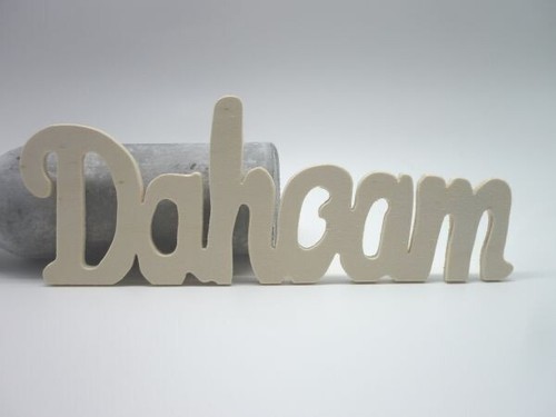 Schriftzug Dahoam / Daheim aus Buche oder Sperrholz Holzdeko Dekoration Holz Neu - Bild 17 von 18