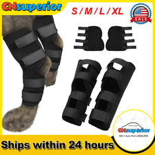 S/M/L/XL Dog Rear Leg Knee Brace Hock Joint Wrap For Heals  Prevents Injuries