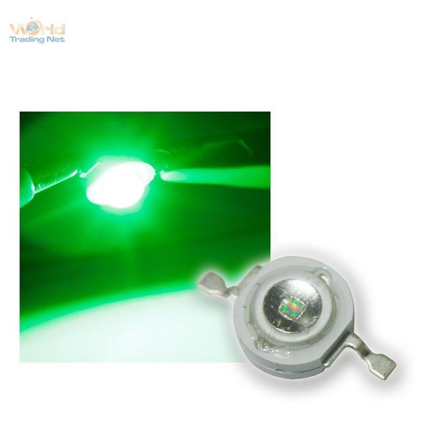 5 Highpower Leds 3W GrüN, 3 W GrüNe High Power Smd Led 3 Watt 700Ma Green Verte-image